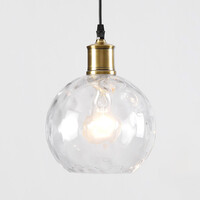 Designad pendellampa Verona med tre lampor - klart glas