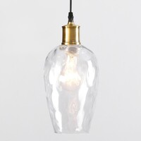 Designad pendellampa Verona med tre lampor - klart glas