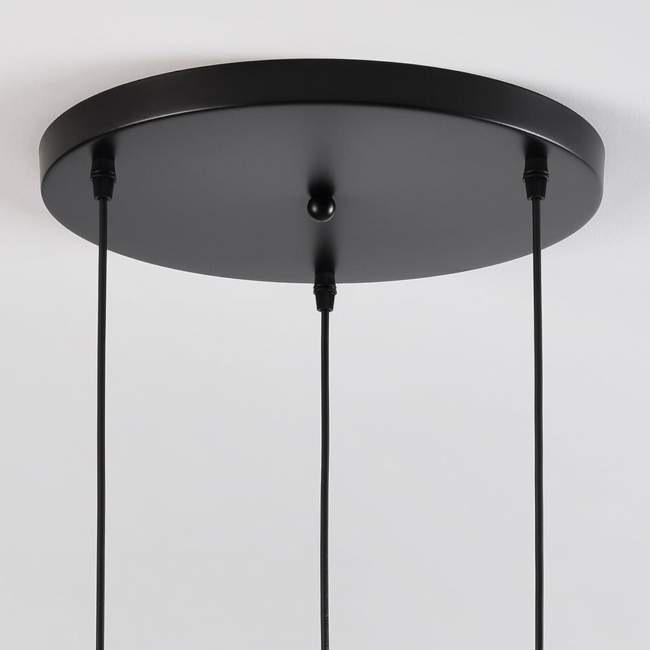 Designad pendellampa Verona med tre lampor - klart glas