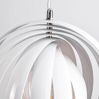 Design taklampa i vitt järn, 1-ljus - Luana