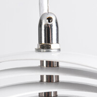 Design taklampa i vitt järn, 1-ljus - Luana