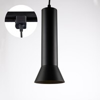 1-fas skenpendelrörlampa Lenn - svart