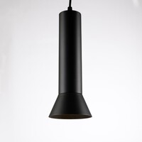 Cylinderformad pendellampa Lenn 1-fas, svart