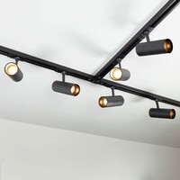 Set med 1-fas skensystem på 3 meter och Liam-spotlights, svart