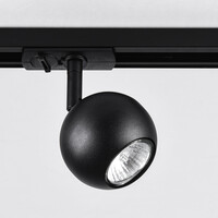Set med 1-fas skensystem på 1,5 meter och Dex-spotlights, svart