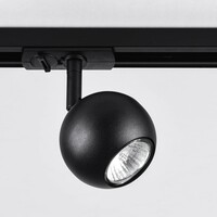 Set med 1-fas skensystem på 3 meter och Dex-spotlights, svart