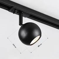 Design skensystem på 3 meter 1-fas med Dex spotlights - takskena