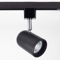 Set med 1-fas skensystem på 1,5 meter och Collin-spotlights, svart