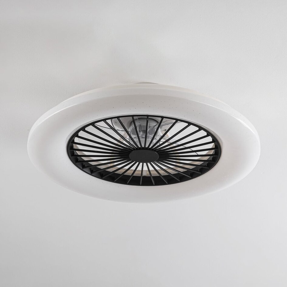 Smart takfläkt varmvit med wifi och RGB-funktion - Mira