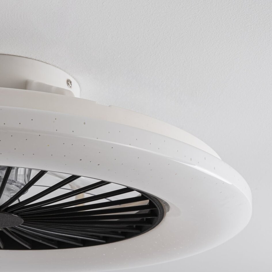 Smart takfläkt varmvit med wifi och RGB-funktion - Mira