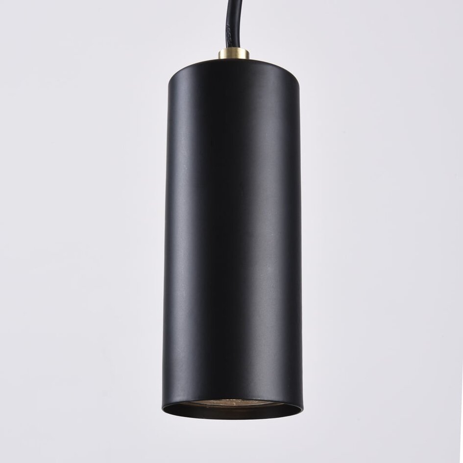 Design matt svart och sandguldfärgad pendellampa 9-ljus - Hialeah