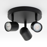 Takspotlight Caro med tre lampor - mattsvart
