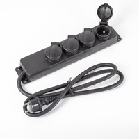 Professionell grenkontakt för utomhusbruk IP44 med kabeltjocklek 3x2,5mm²