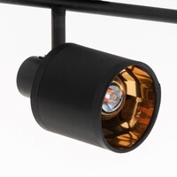 Taklampa Finley med 3 justerbara spotlights - svart