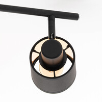 Taklampa Finley med 3 justerbara spotlights - svart