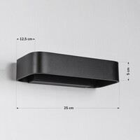 Dimbar vägglampa Aria med integrerad LED