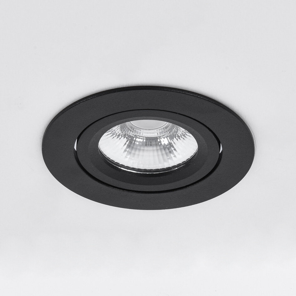 Infälld spotlight Luuk med dim-to-warm-funktion - vit
