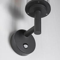 Utomhusvägglampa Pepijn med sensor - antracit