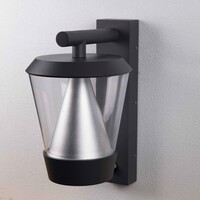 Modern utomhusvägglampa Tygo med sensor - antracit 12W