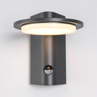 Utomhusvägglampa Mayson med sensor - antracit med integrerad LED