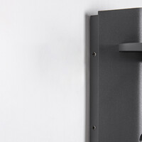 Utomhusvägglampa Mayson med sensor - antracit med integrerad LED