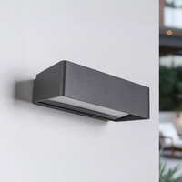 Designad utomhusvägglampa Raf - antracit med integrerad LED