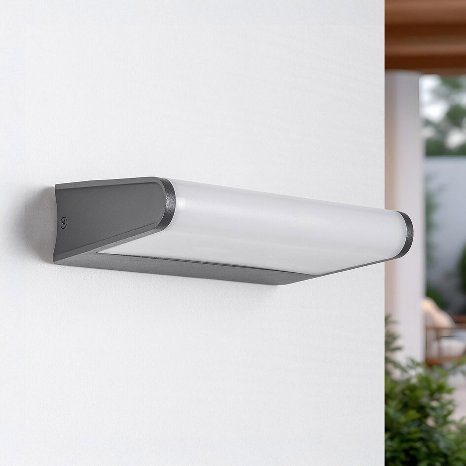 Utomhusvägglampa Joey - antracit med integrerad LED