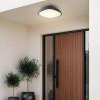 Designad utomhustaklampa Bodi - antracit med integrerad LED