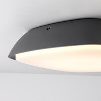 Designad utomhustaklampa Bodi - antracit med integrerad LED