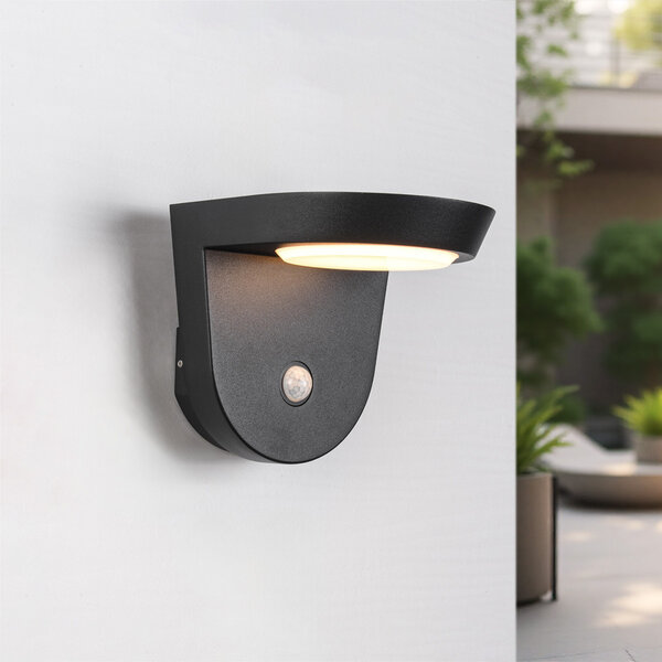Solcellsvägglampa med sensor - Jackson