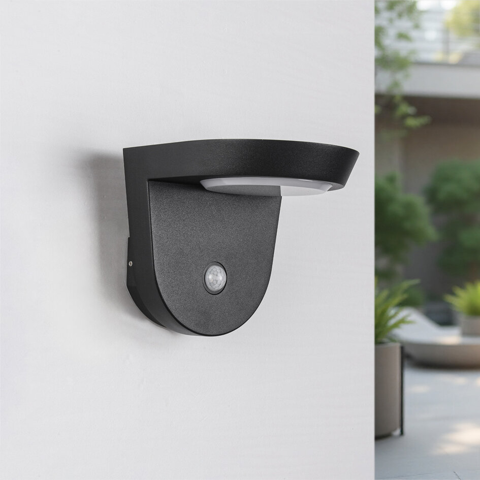 Solcellsvägglampa med sensor - Jackson