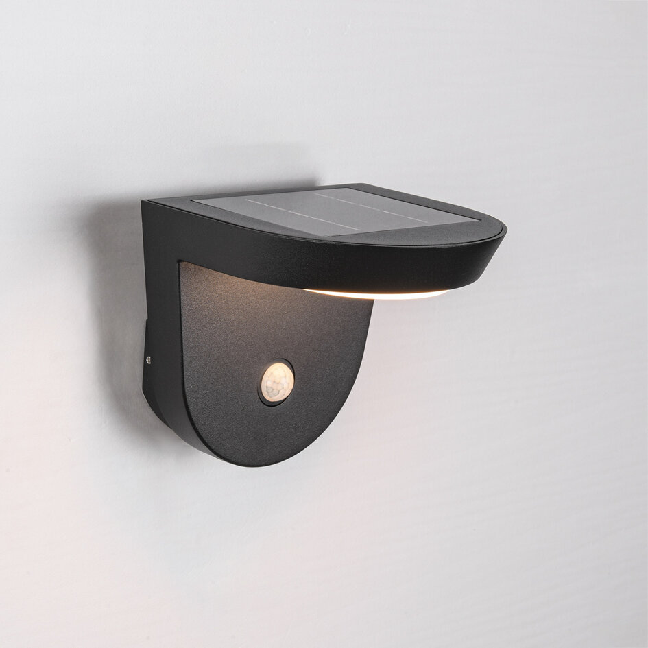 Solcellsvägglampa med sensor - Jackson