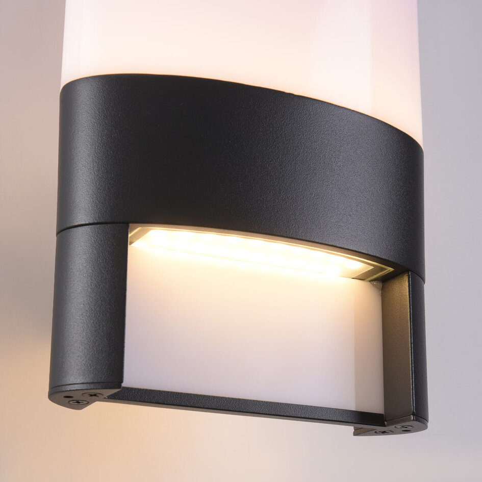 Utomhusvägglampa Lidia med husnummer - med integrerad LED