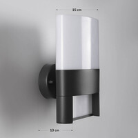 Utomhusvägglampa Lidia med husnummer - med integrerad LED