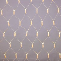 Kopplingsbar nätbelysning vit | från 2 m² | 200 LED | varmvit | gummi