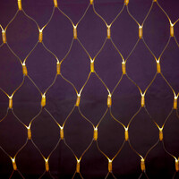 Kopplingsbar nätbelysning vit | från 2 m² | 200 LED | varmvit | gummi