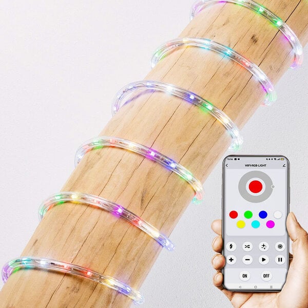 Smart RGB-ljusslang | 10 meter med 300 LED | Wifi