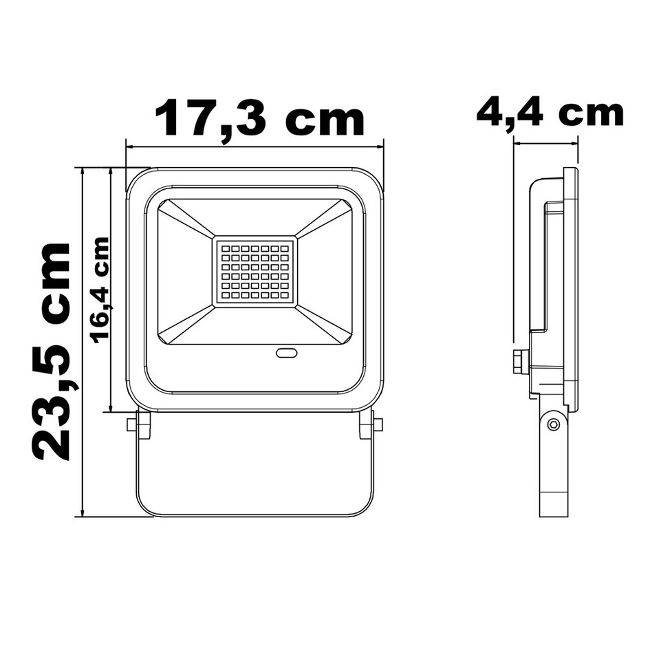 LED-strålkastare med RGB-funktion 50W