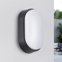 LED-bulkhead med justerbar färgtemperatur - svart