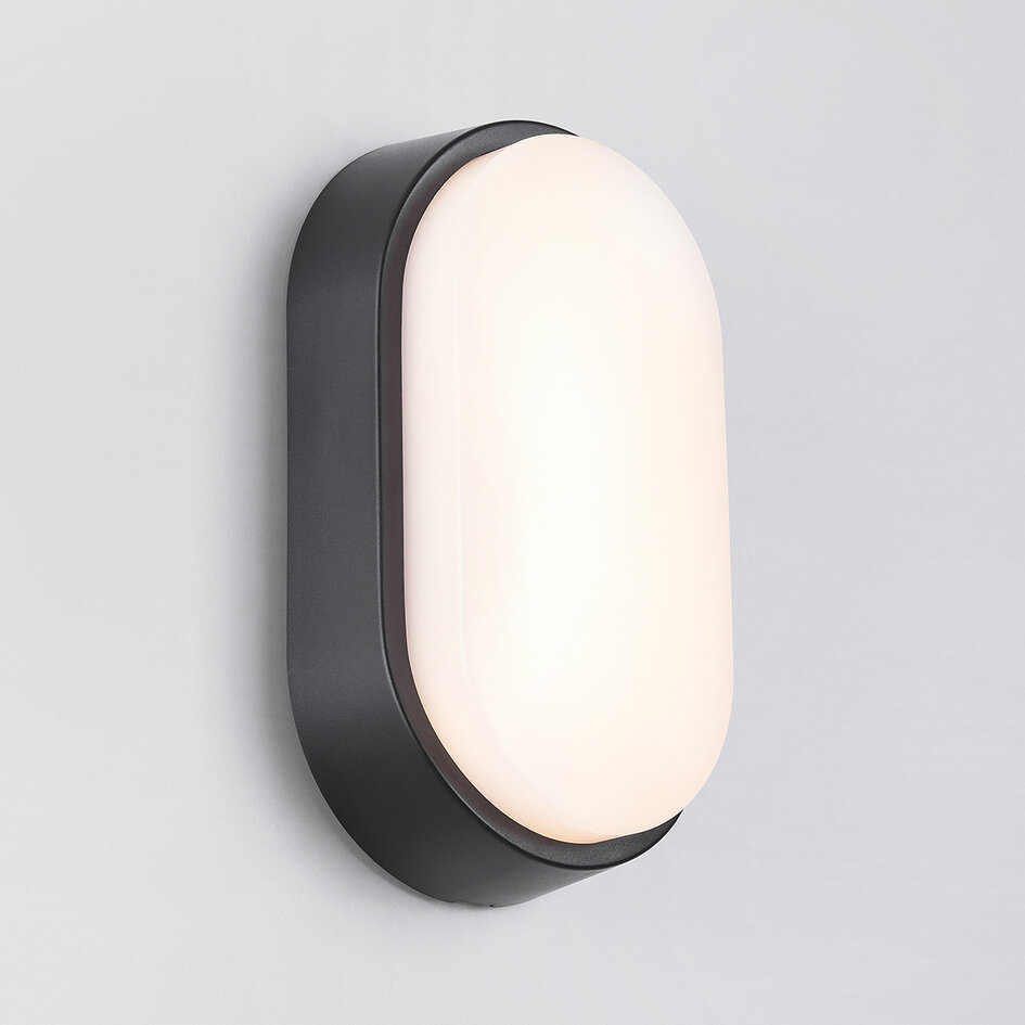 LED-bulkhead med justerbar färgtemperatur - svart