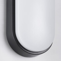 LED-bulkhead med justerbar färgtemperatur - svart