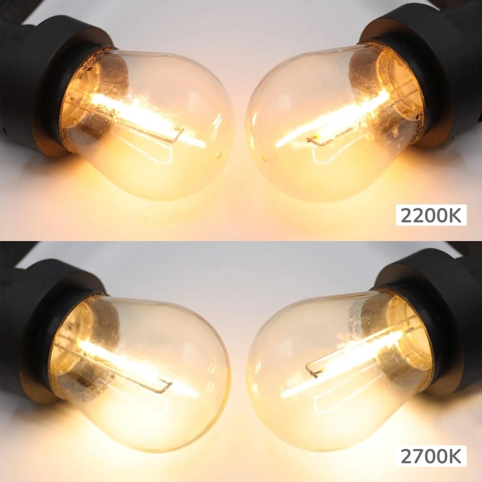 Filament-LED-lampa dimbar 1 watt, 15- eller 25-pack