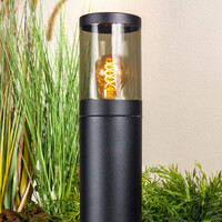 Elegant stående utomhuslampa Reims - rostfritt stål