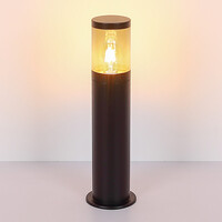 Elegant stående utomhuslampa Reims - rostfritt stål
