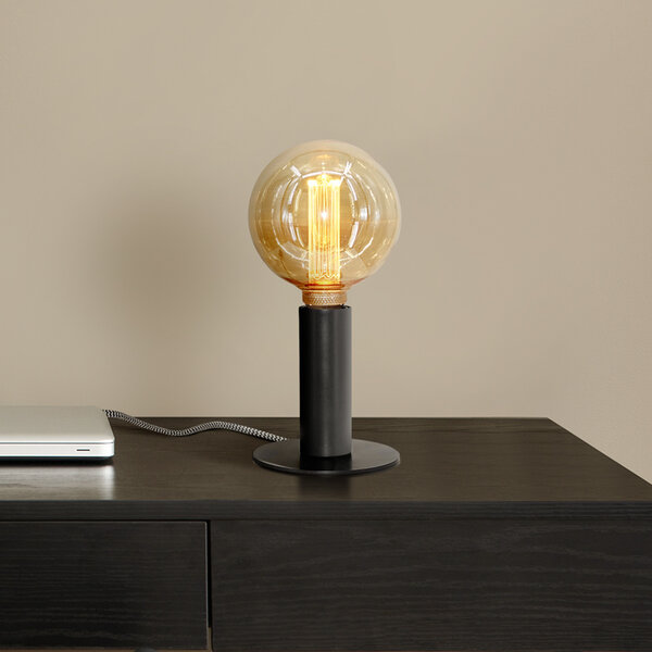 Bordslampa Niek - svart öppen design i metall