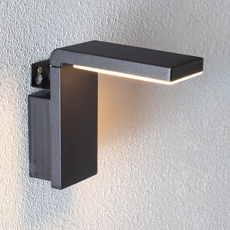 Solcellsvägglampa för utomhusbruk - Pascal