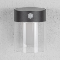 Solcellsvägglampa för utomhusbruk med sensor - Pim