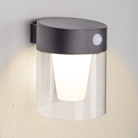Solcellsvägglampa för utomhusbruk med sensor - Pim