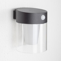 Solcellsvägglampa för utomhusbruk med sensor - Pim