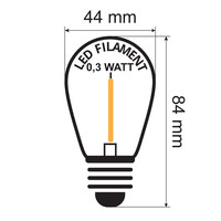 3V, reservlampa 2000K för 3W panel